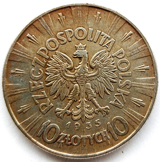 10 Złotych 1935 Józef Piłsudski