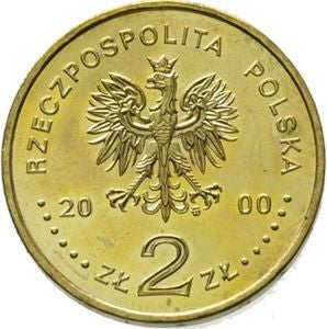 2 zł 2000 - Poczet królów i książąt polskich: Jan II Kazimierz (1648 - 1668)