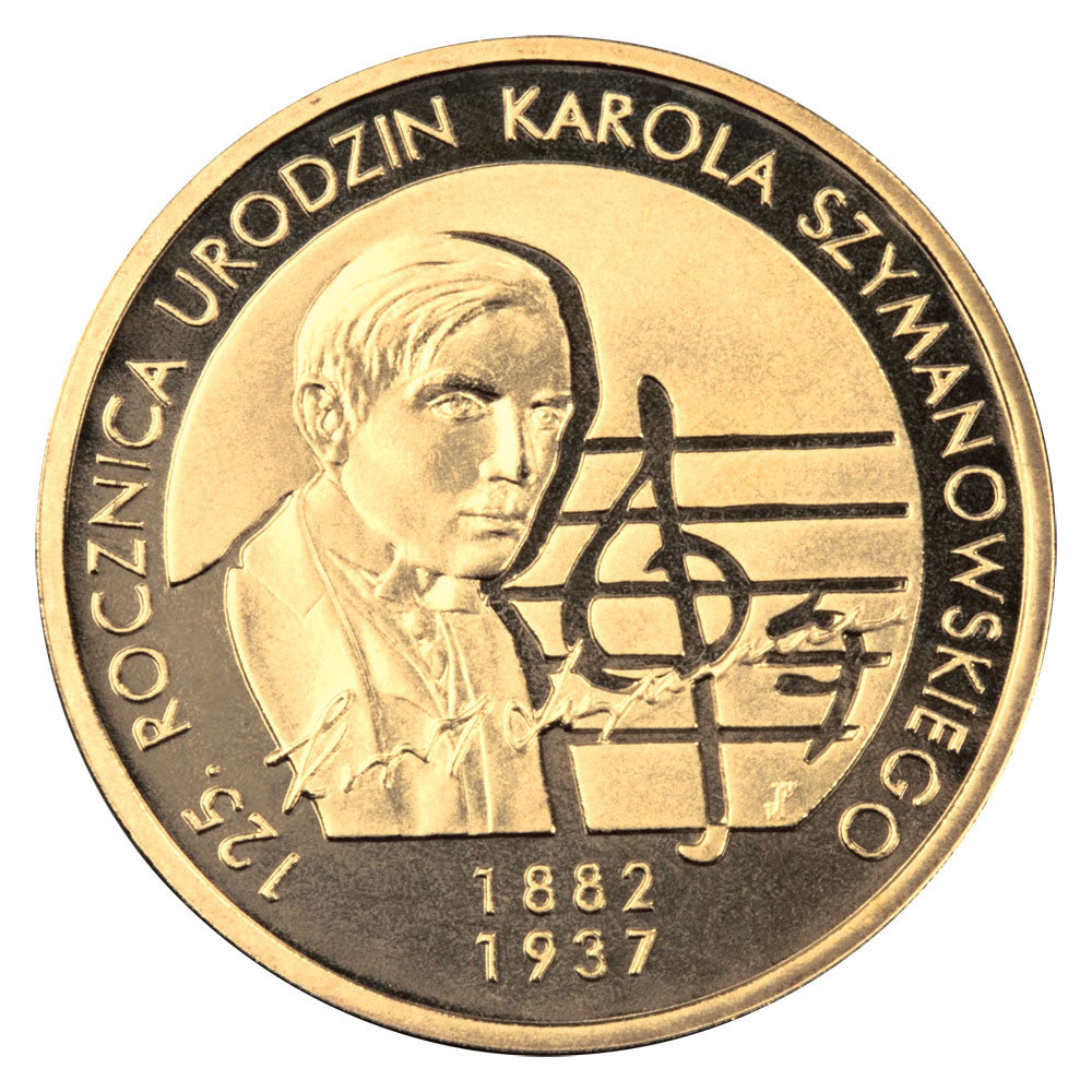 2 zł 2007 - 125. rocznica urodzin Karola Szymanowskiego (1882-1937)