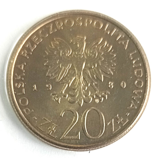 20 Złotych 1980 50 lat Daru Pomorza
