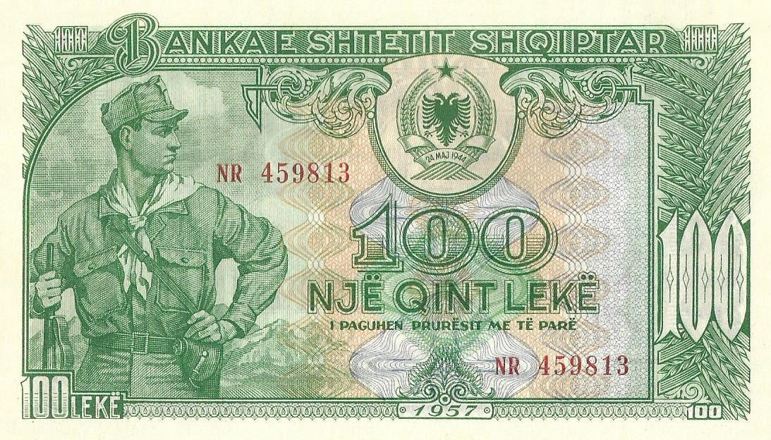 Albania 100 Lek 1957 - UNC