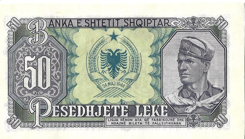 Albania 50 Lek 1957 - UNC