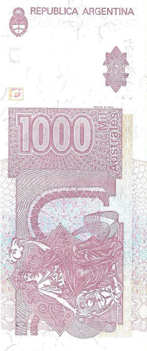 Argentyna 1 000 Austral 1990 - UNC