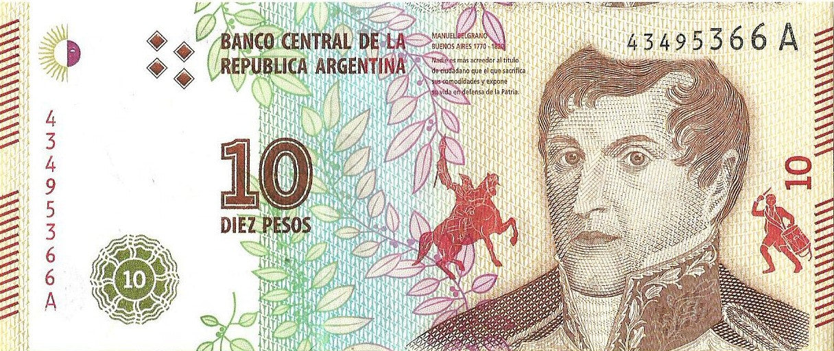 Argentyna 10 Peso 2016 - UNC