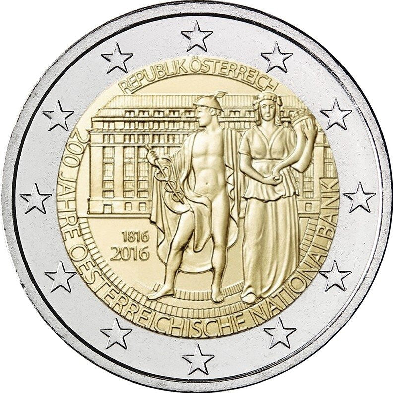 Austria 2 euro 2016 200 lat Austriackiego Banku Narodowego