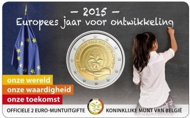 Belgia 2 euro 2015 Europejski Rok na Rzecz Rozwoju (wersja niderlandzka)