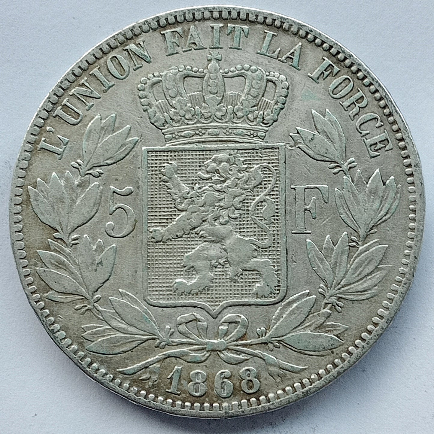 Belgia 5 Franków 1868