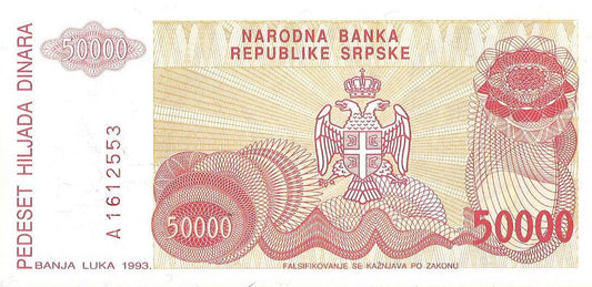 Bośnia i Hercegowina 50 000 Dinar - UNC