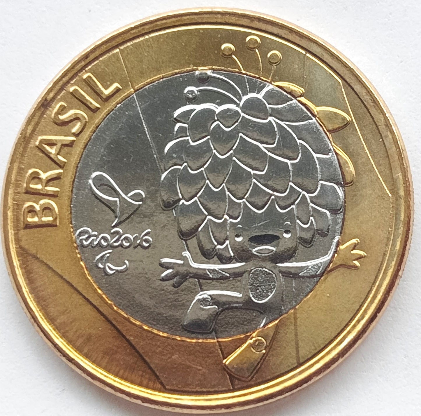 Brazylia 1 Real 2016 Maskotka Igrzysk Paraolimpijskich „Tom”