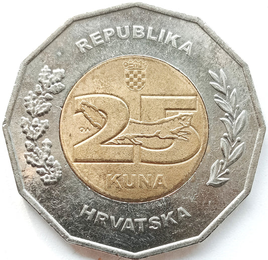 Chorwacja 25 Kuna 2020 Przewodnictwo w Radzie Unii Europejskiej