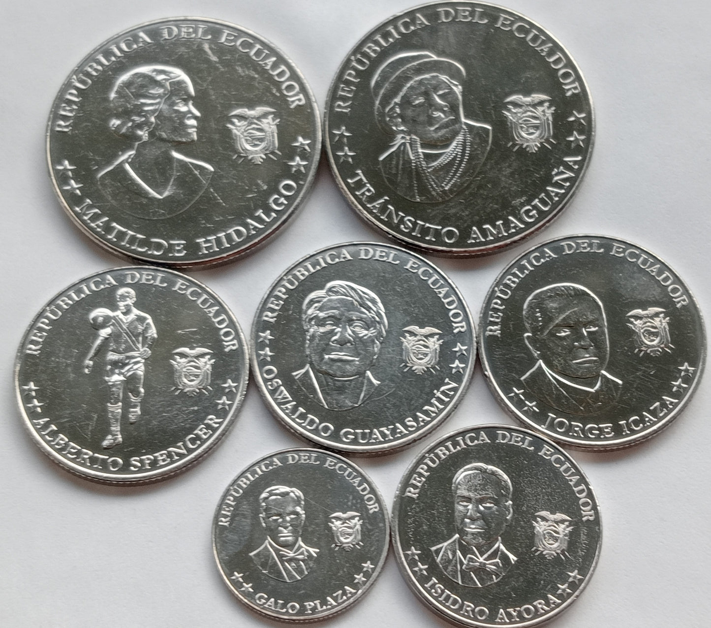 Ekwador Zestaw monet różne Centavo 2023