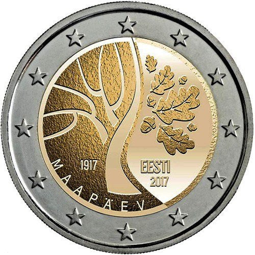 Estonia 2 euro 2017 100-lecie Estońskiego Zgromadzenia Prowincjalnego