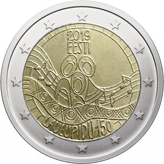 Estonia 2 euro 2019 150-lecie Estońskiego Festiwalu Piosenki