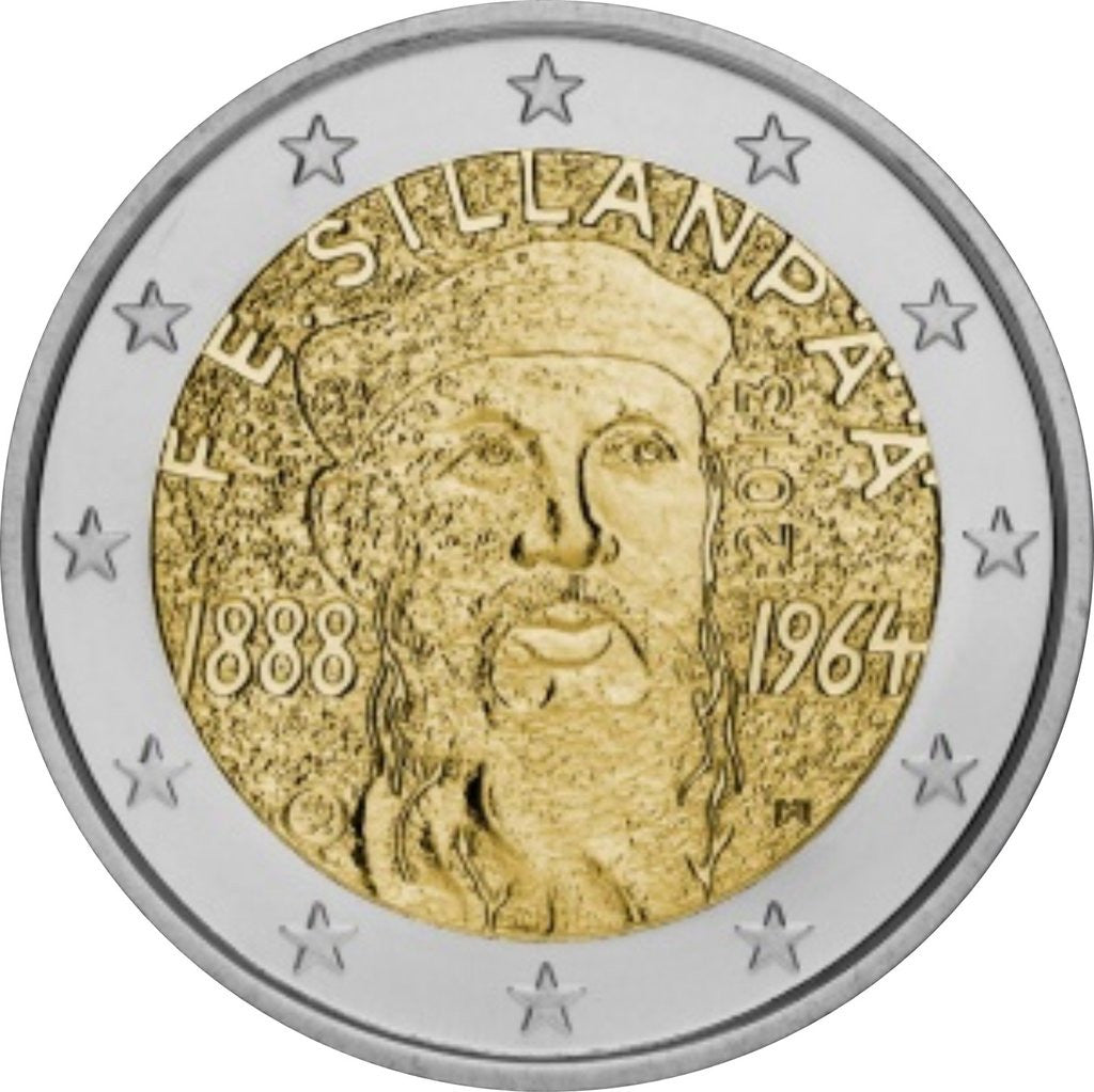 Finlandia 2 euro 2013 125 rocznica ustanowienia Nagrody Nobla