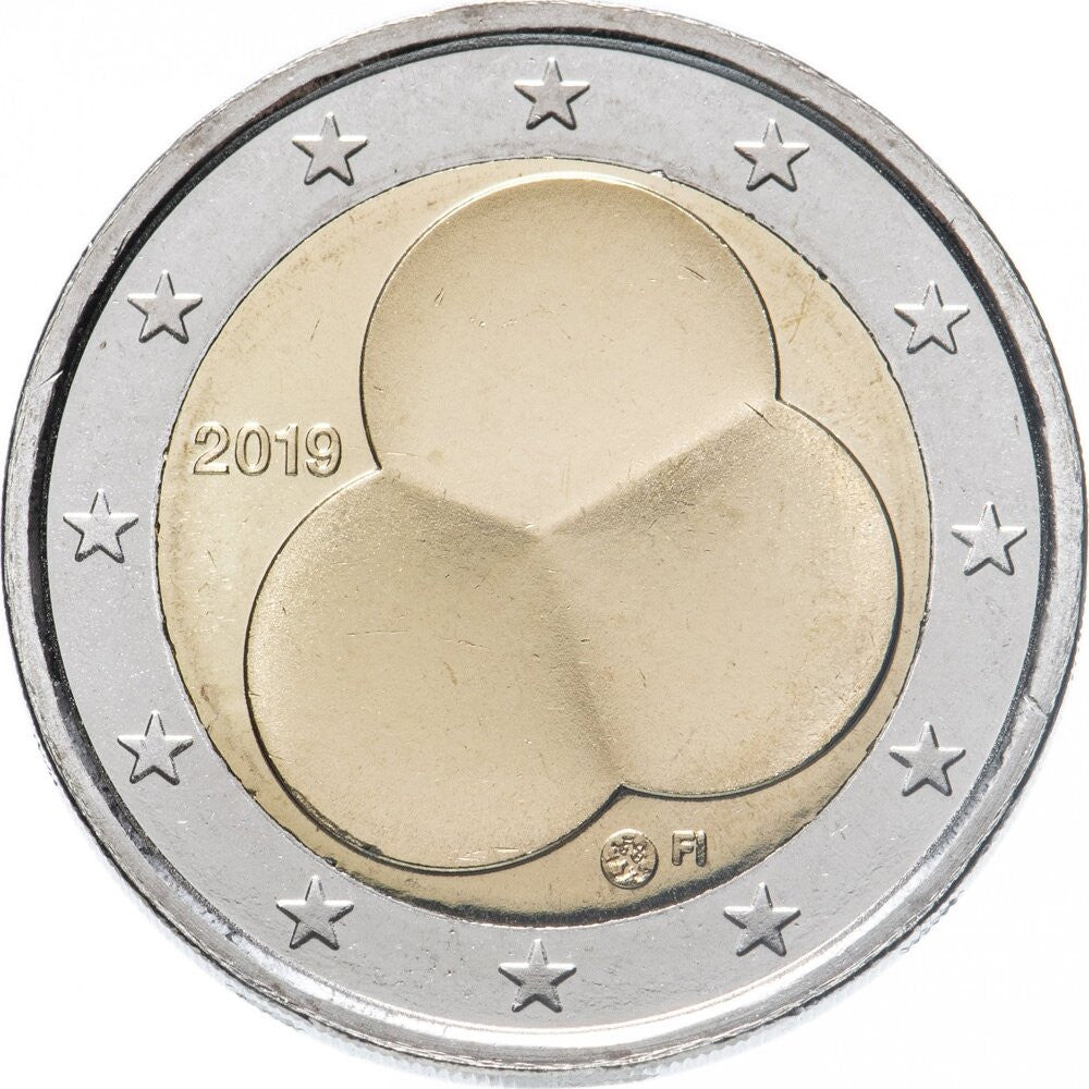 Finlandia 2 euro 2019 100-lecie fińskiej konstytucji
