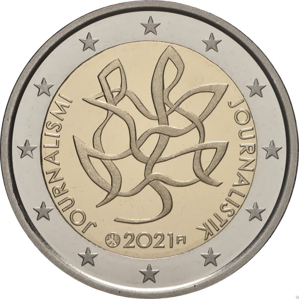 Finlandia 2 euro 2021 Dziennikarstwo