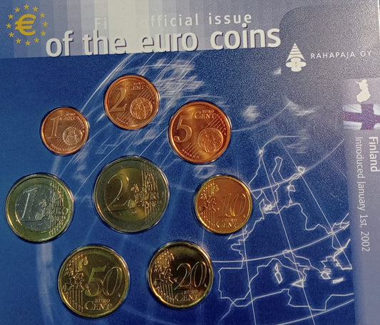 Finlandia zestaw monet 1 cent do 2 euro