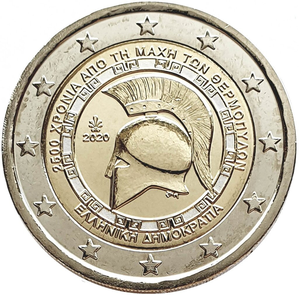 Grecja 2 euro 2020 2500 rocznica bitwy pod Termopilami