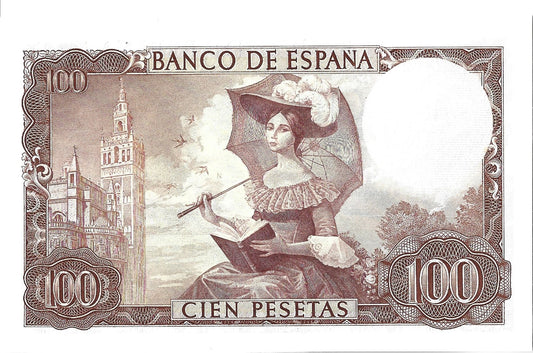 Hiszpania 100 Peseta 1965 - UNC
