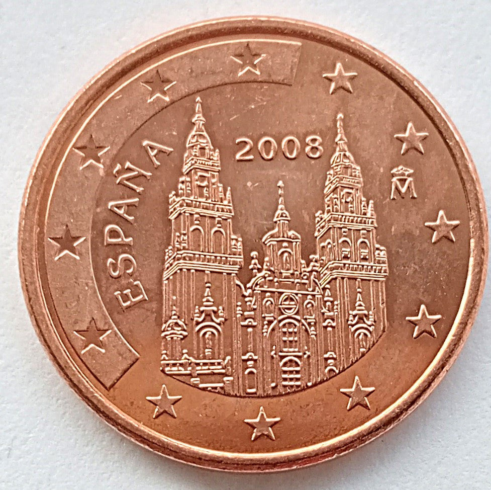 Hiszpania 5 Euro Cent 2008