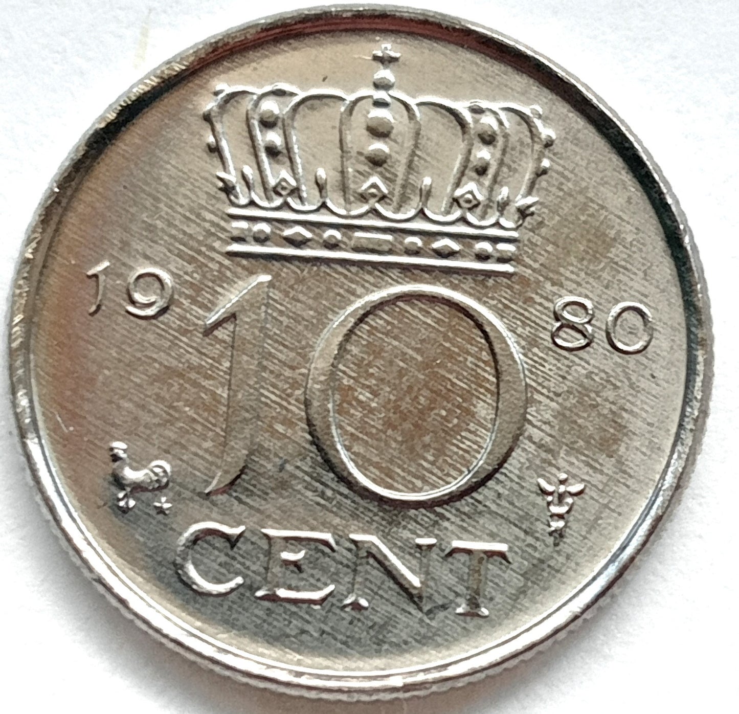 Holandia 10 centów 1980