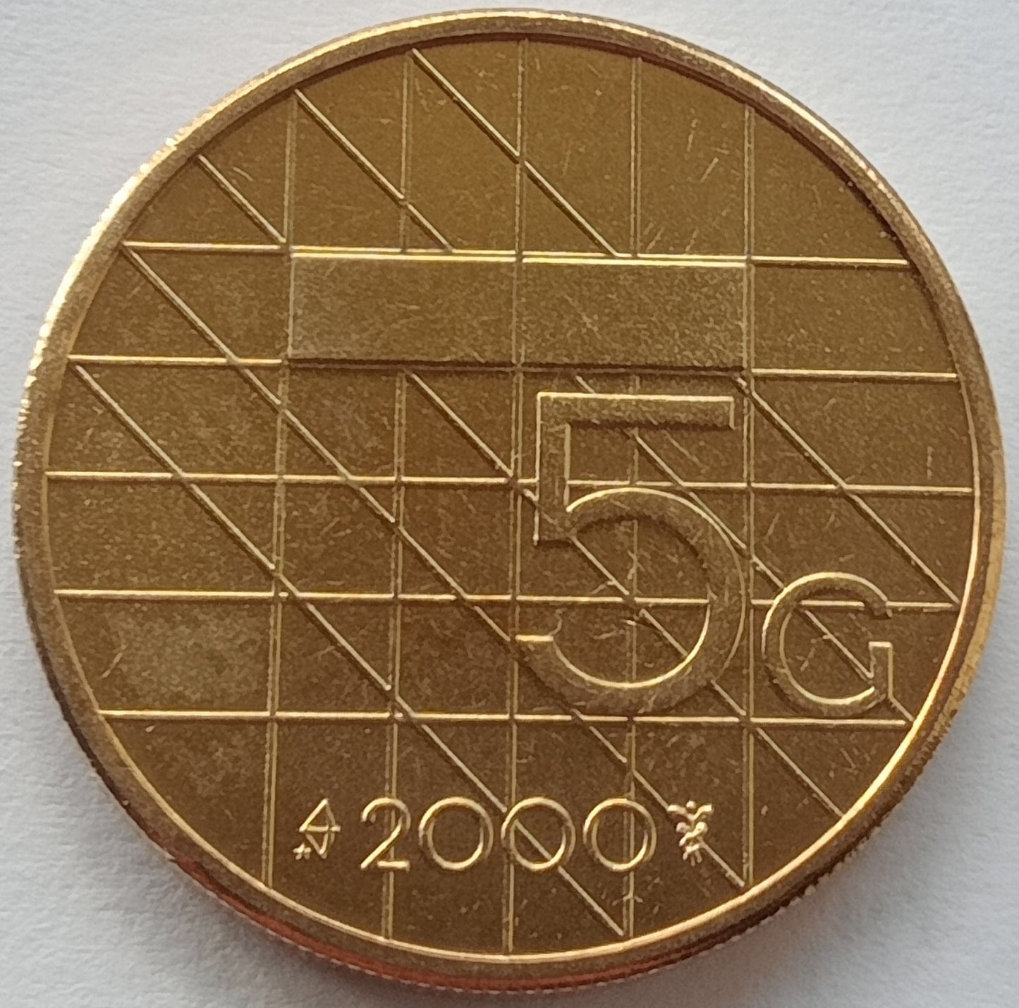 Holandia 5 Gulden 2000