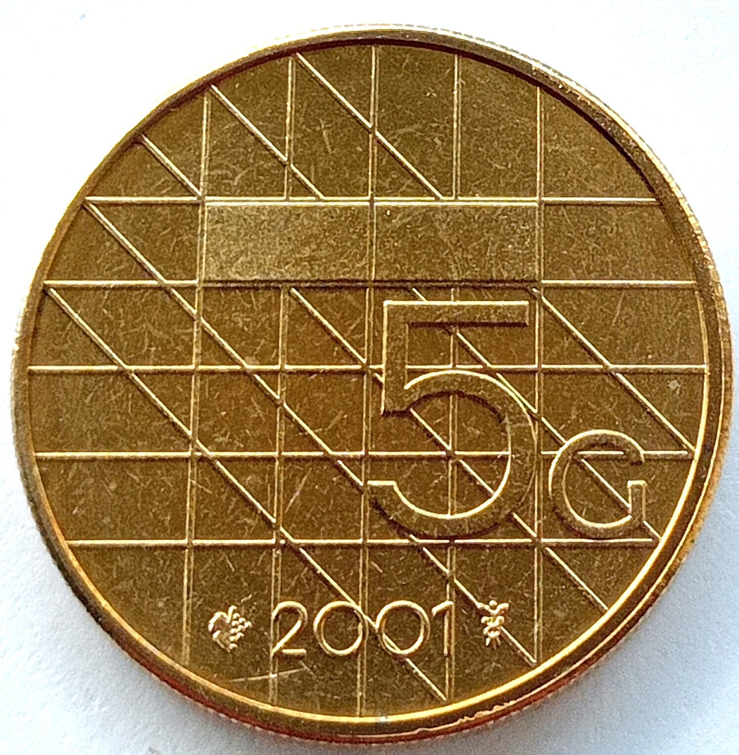 Holandia 5 Gulden 2001