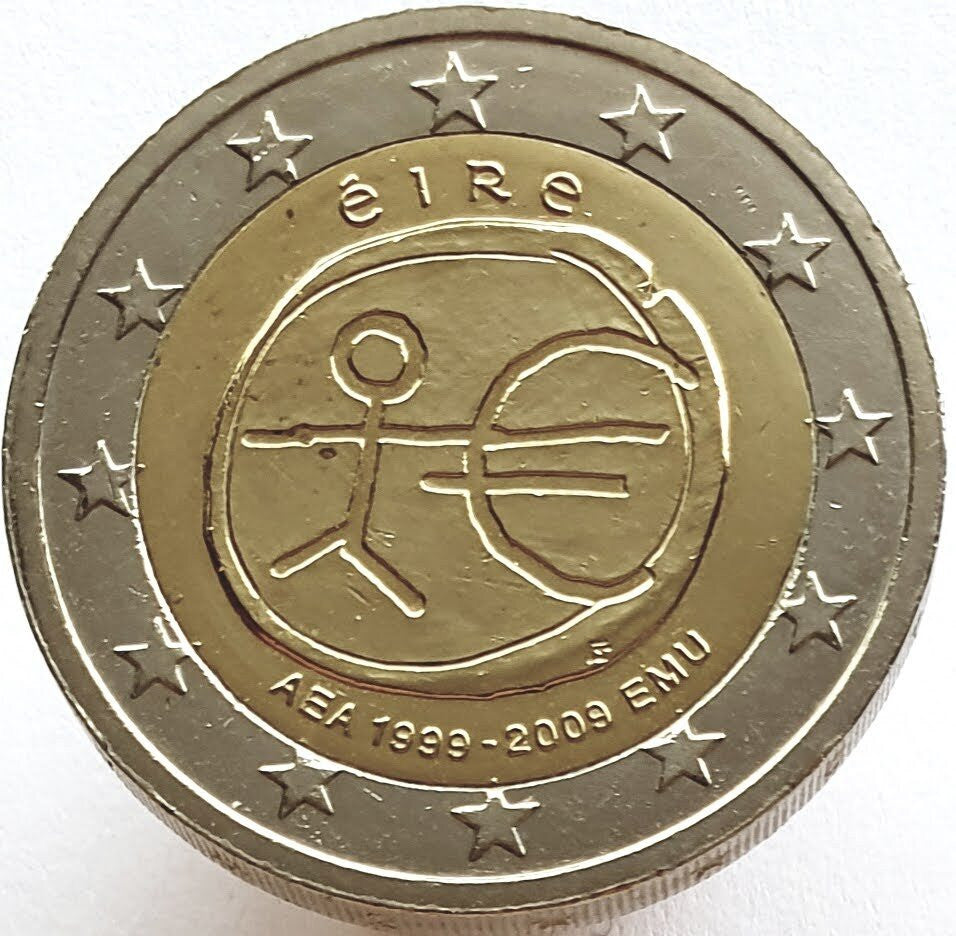 Irlandia 2 euro 2009 10-lecie wprowadzenia systemu euro (Irlandia)