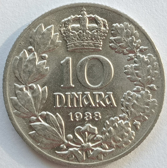 Jugosławia 10 Dinar 1938