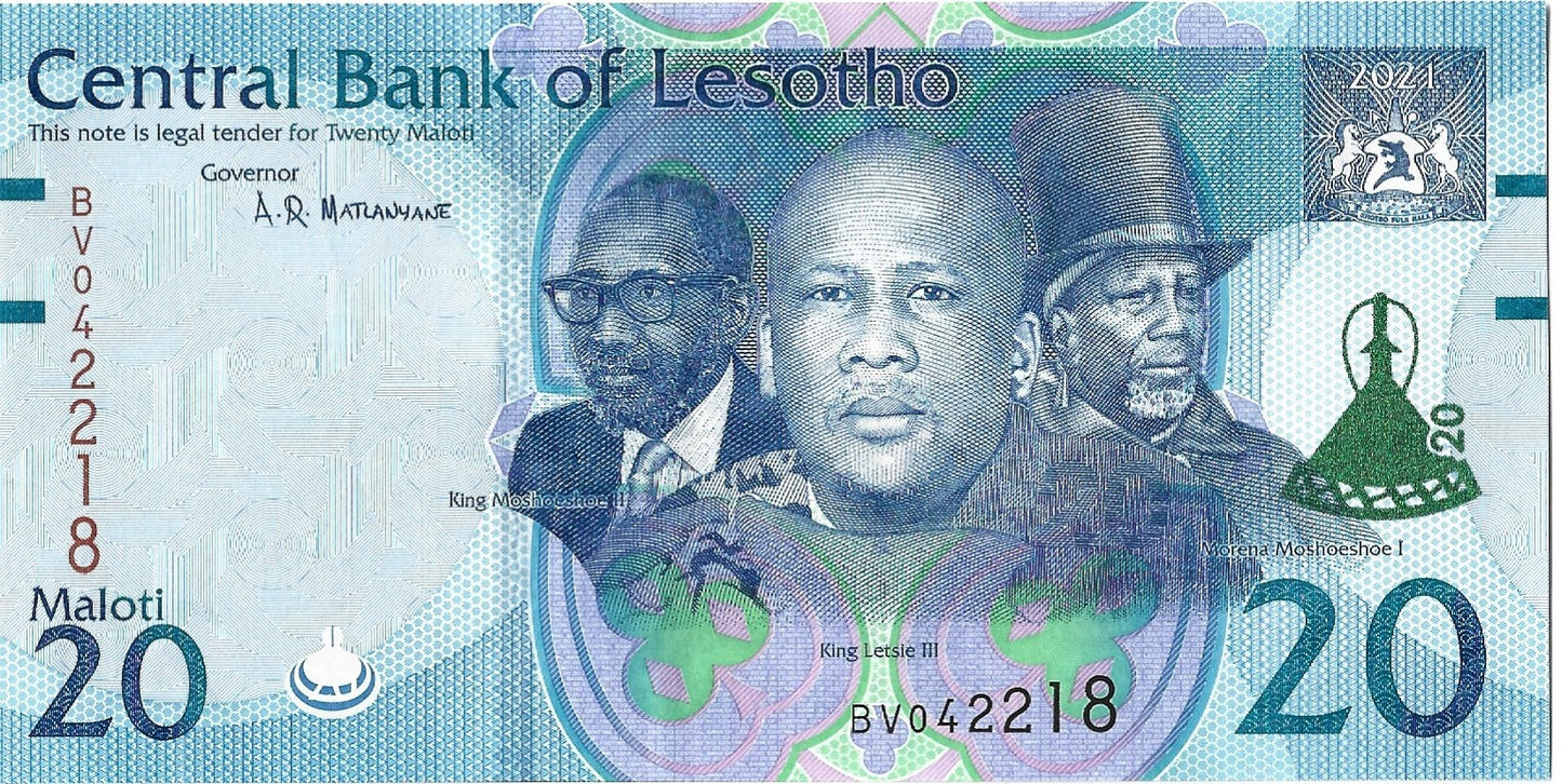 Lesotho 20 Franków 2021 - UNC