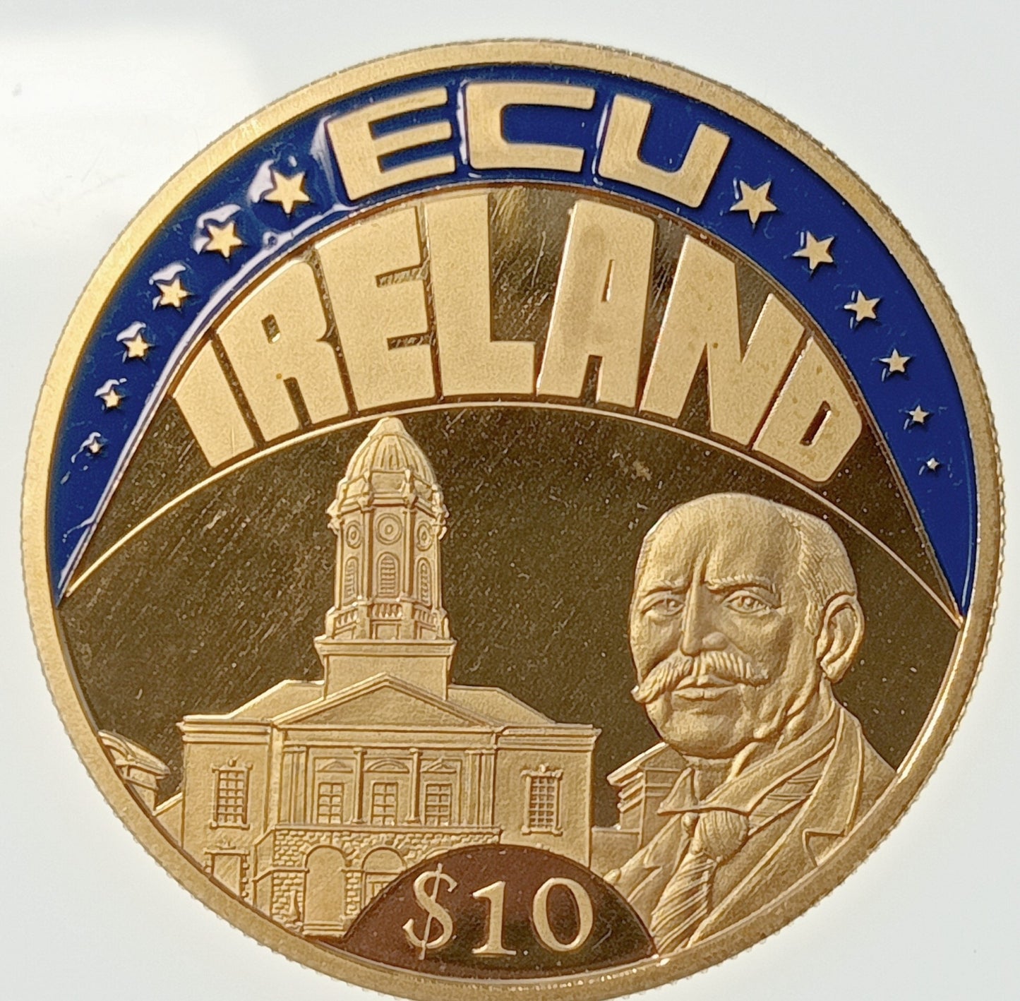 Liberia 10 Dolarów 2002 ECU - Irlandia