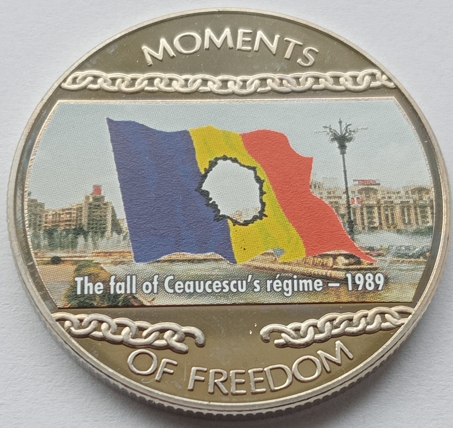 Liberia 10 Dolarów 2004 Obalenie reżimu Ceausescu - 1989