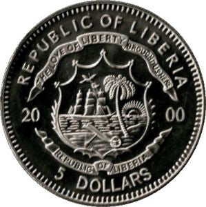 Liberia 5 Dolarów 2000 Bitwa pod Gettysburgiem