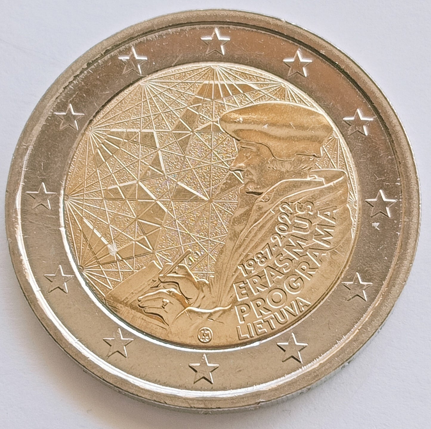 Litwa 2 euro 2022 35 lat programu Erasmus