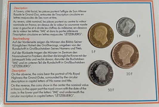 Luksemburg 1991 zestaw menniczy