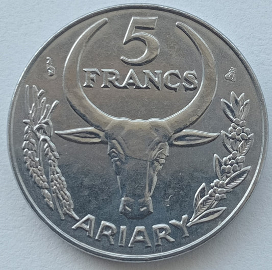 Madagaskar 5 Franków (ariar) 1996
