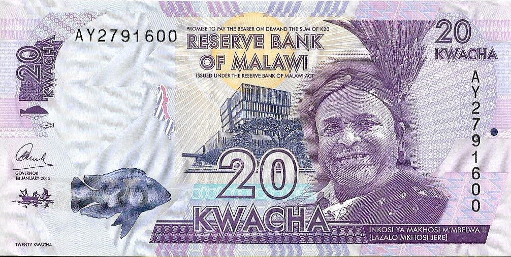 Malawi 20 Kwacha 2015 - UNC