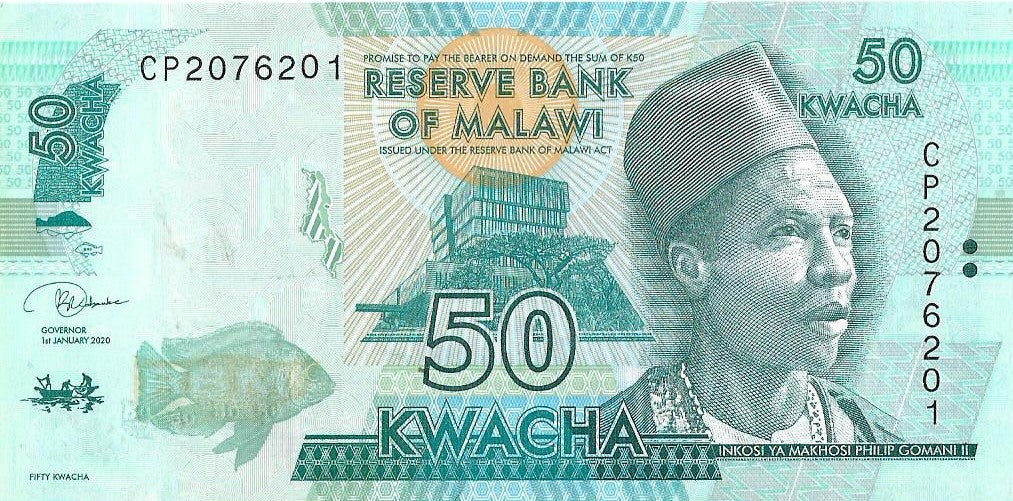 Malawi 50 Kwacha 2020 - UNC