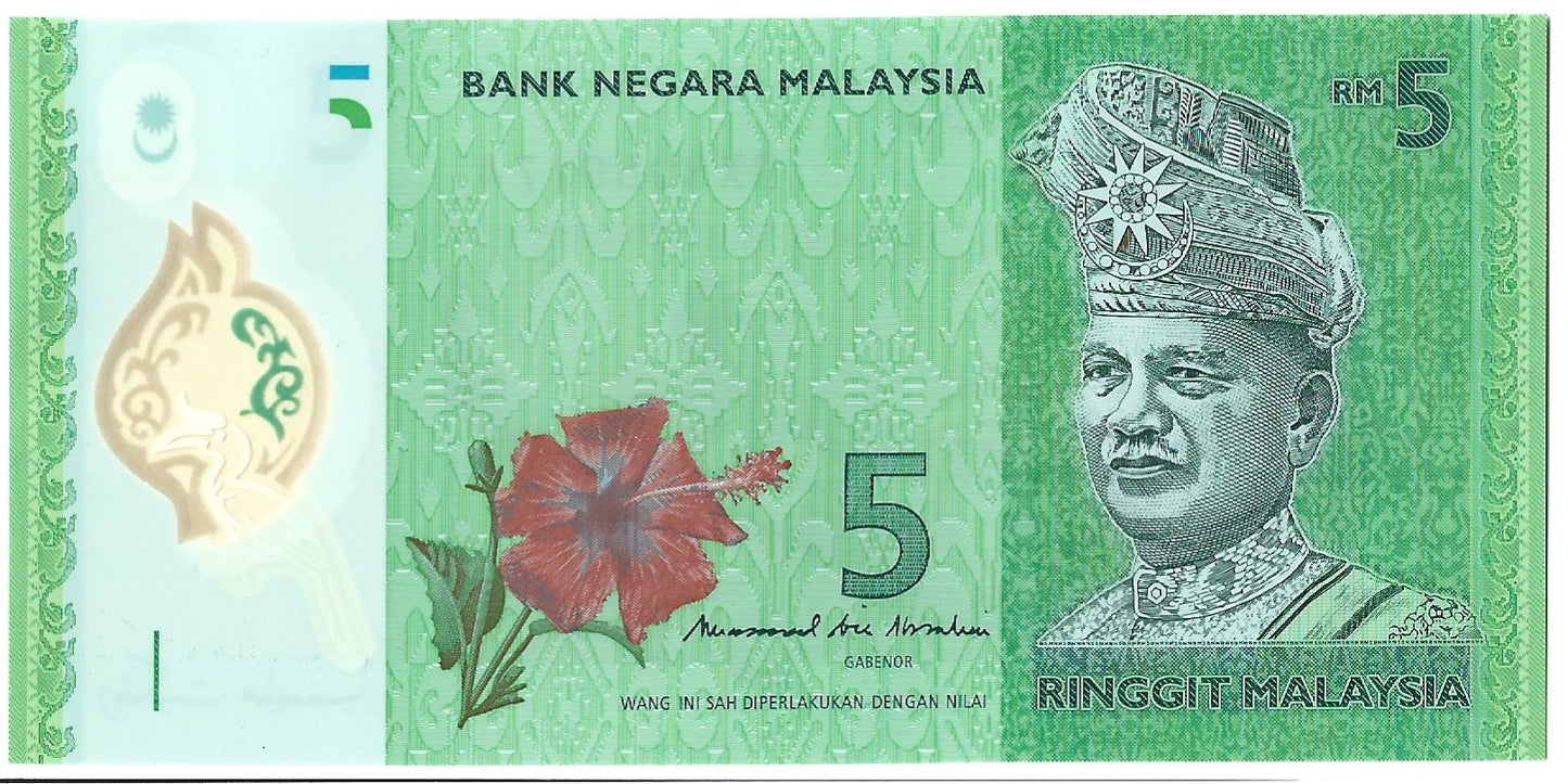 Malezja 5 Ringgit 2011 - UNC