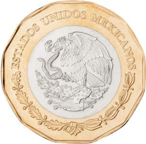 Meksyk 20 Peso 2021 700. rocznica założenia Tenochtitlanu