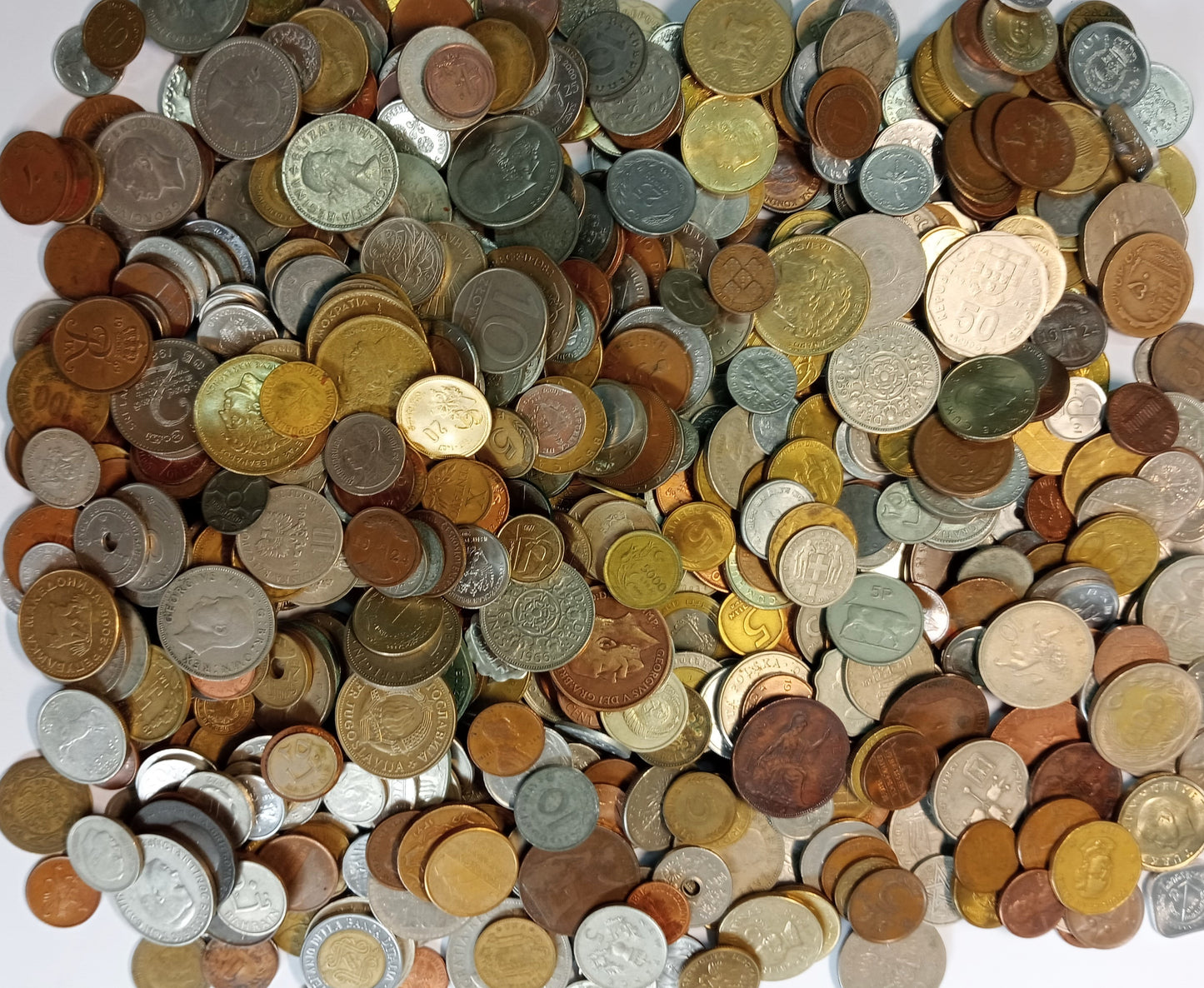 Monety ze świata MIX - zestaw 3 kg