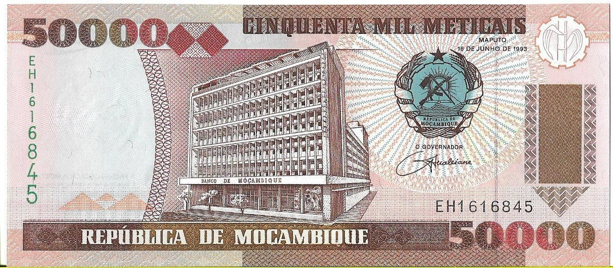 Mozambik 50 000 Metical 1993 - UNC
