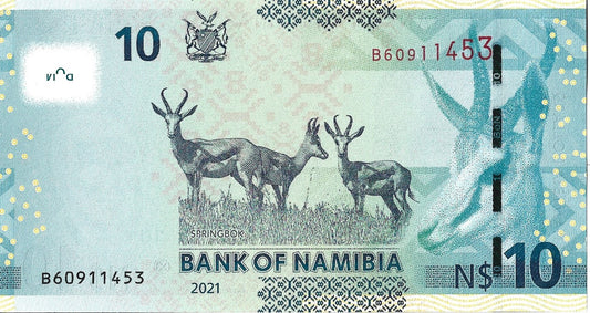 Namibia10 Dolar 2021 - UNC