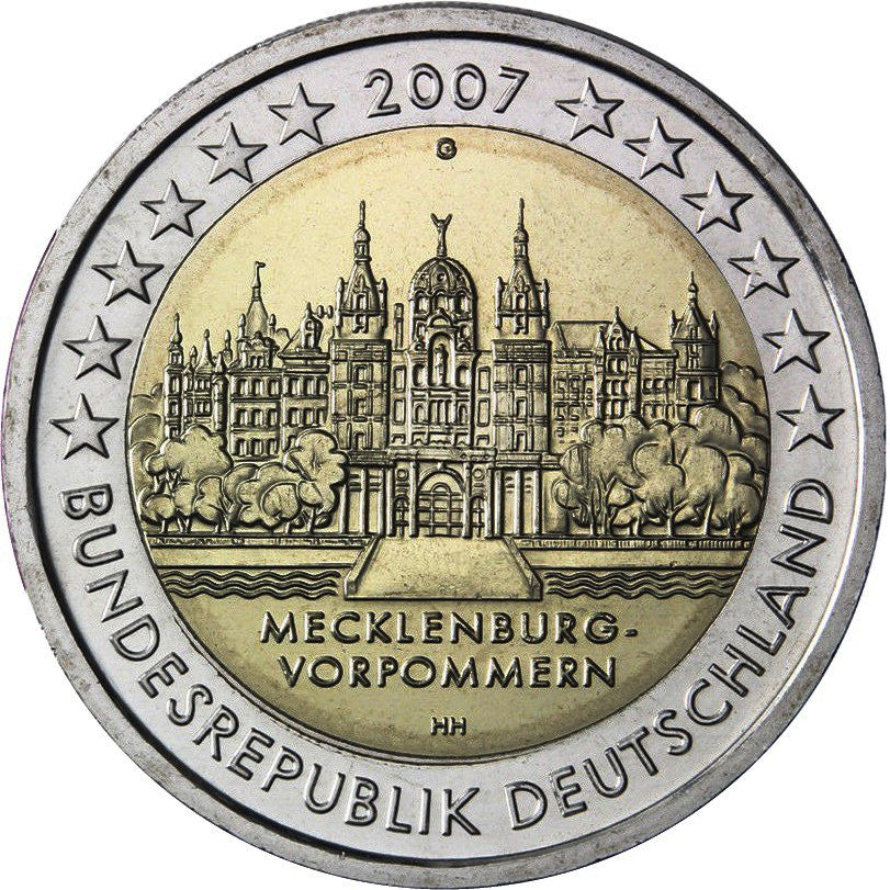 Niemcy 2 euro 2007 Meklemburgia-Pomorze Przednie