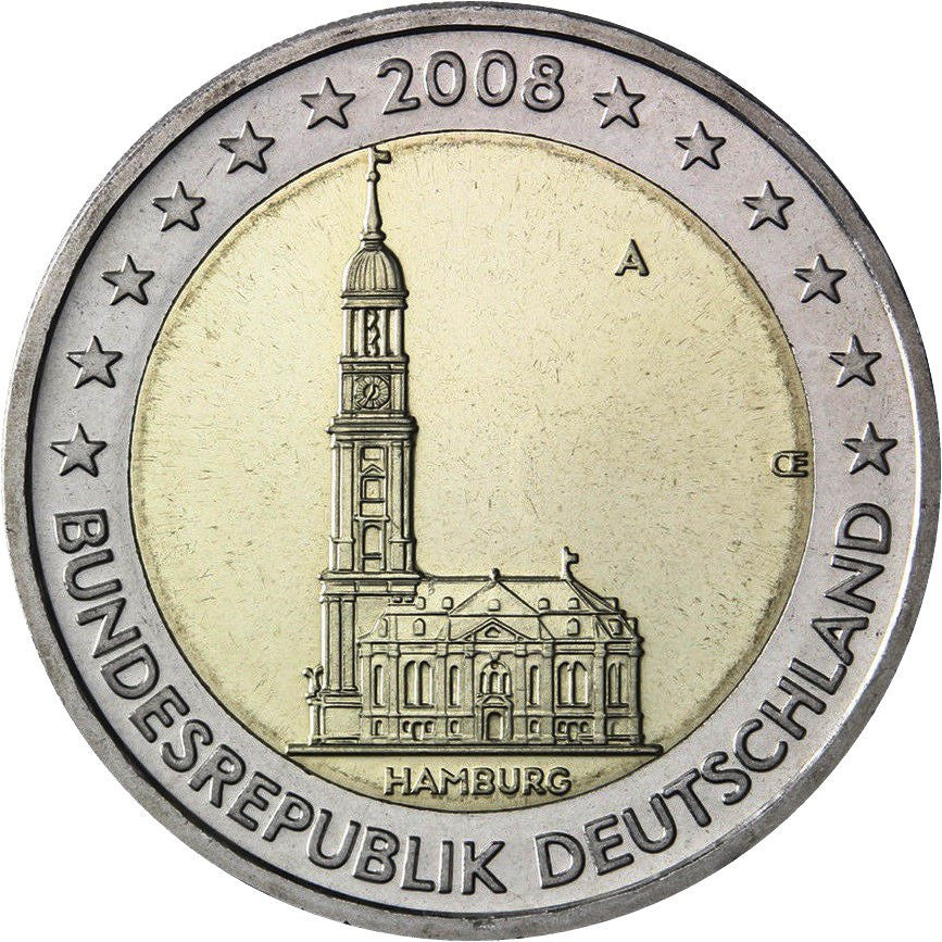 Niemcy 2 euro 2008 Hamburg