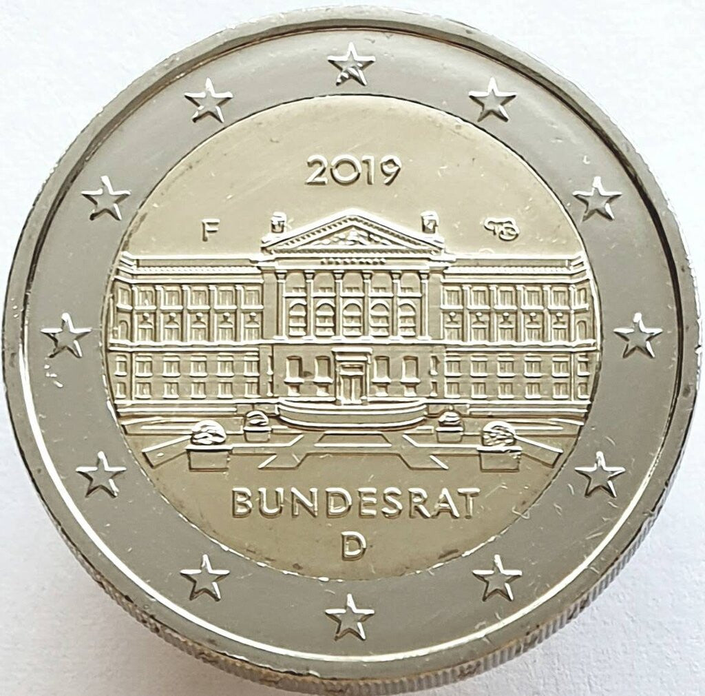 Niemcy 2 euro 2019 70 rocznica ustanowienia Bundesratu