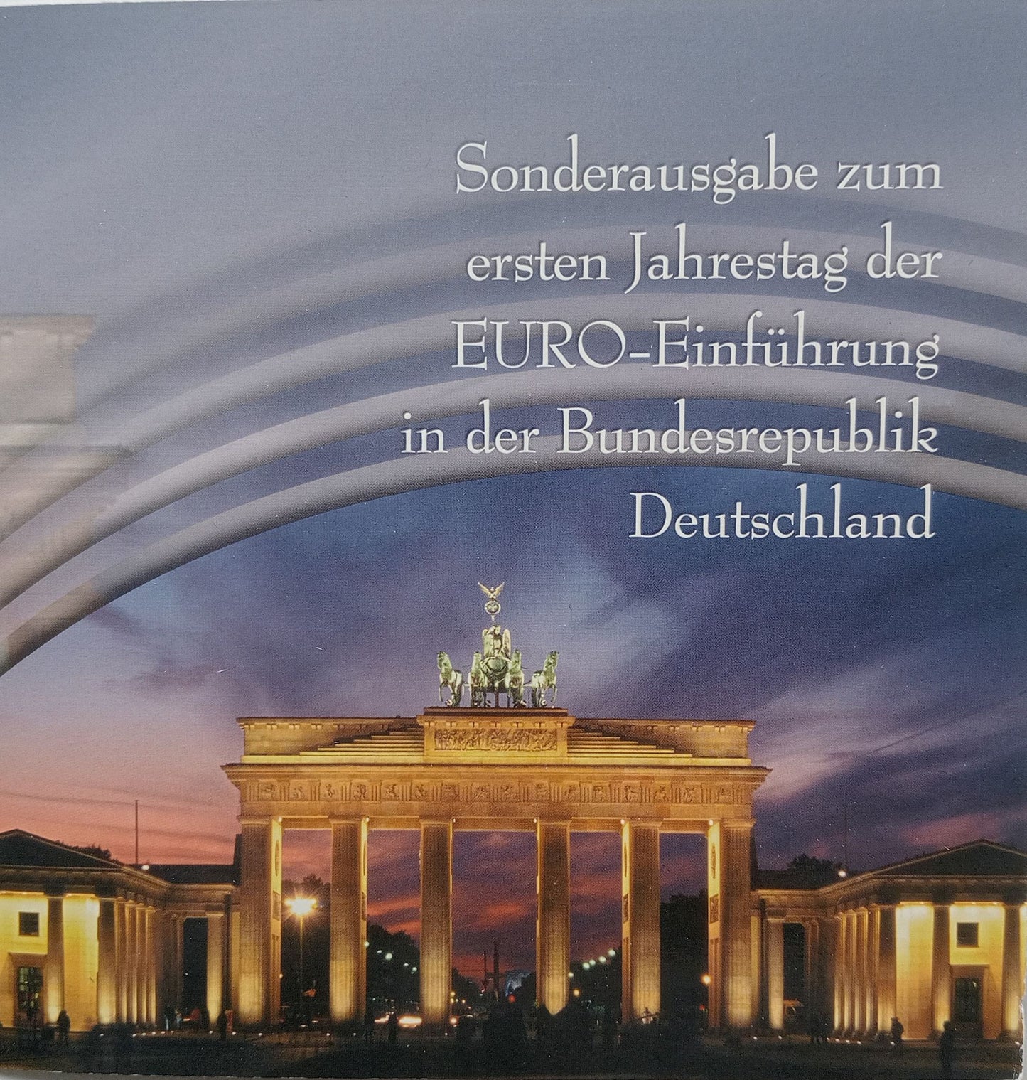 Niemcy zestaw euro - banknot i moneta - UNC