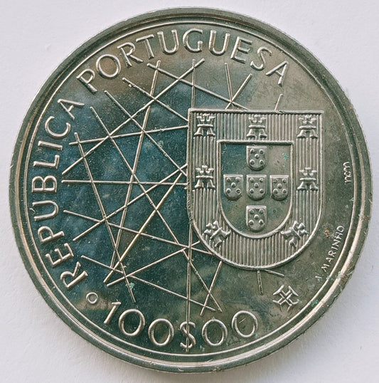 Portugalia 100 Escudo 1989 Odkrycie Azorów