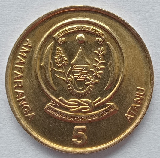 Rwanda 5 Franków 2003