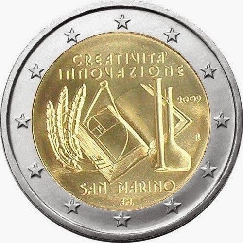 San Marino 2 euro 2009 Europejski Rok Kreatywności i Innowacji